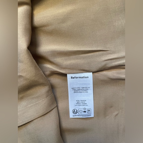 NEW Reformation Citron Mini Sleeveless Dress Brown Bronze | US 2 UK 6 - Picture 13 of 14